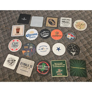 20 Mix Beer Bar Coasters Coaster Lot Stable 12, Westminster, Cape May, Cockspur